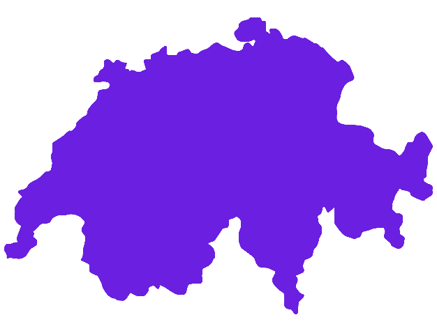 Silhouette of Switzerland
